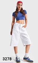 Бриджи Jeans Style 3278-S4 white - делук