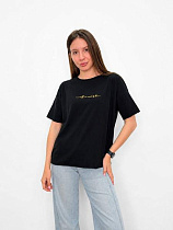 Футболка Fsn 6571 black - делук