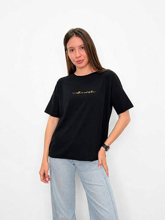 Футболка Fsn 6571 black - делук