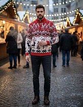 Свитер Nik 56918 red - делук