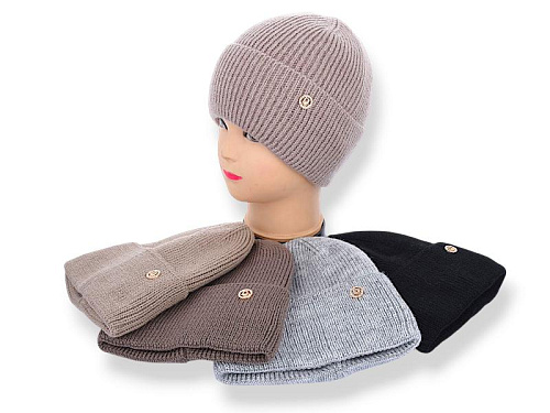 Шапка Angelica FSW001-1 на флісі mix - делук
