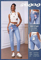 Джинсы Jeans Club BF3760 l.blue - делук