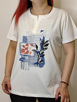 Футболка Kosta 9683 white - делук
