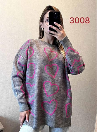 Свитер Fsn 3008 grey - делук