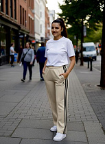 Штаны Спорт Newe NW830 beige - делук