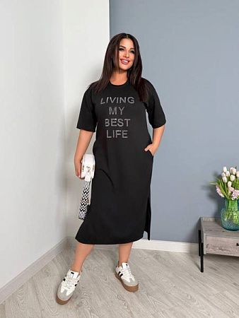 Платье Adam&Eva 250 black - делук