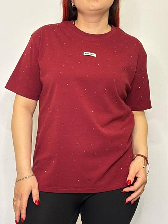 Футболка Kosta H538 wine - делук