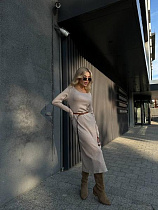 Платье Arina 8060 beige - делук