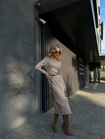 Платье Arina 8060 beige - делук