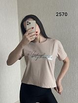 Футболка Fsn 2570 beige - делук
