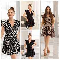 Платье Alisa Brand 274 black-beige - делук