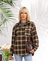 Рубашка Lelis 1125 brown - делук