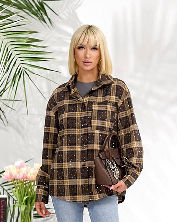 Рубашка Lelis 1125 brown - делук