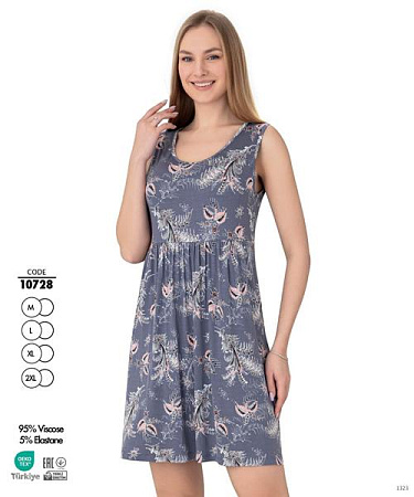 Ночнушка Cotpark 10728 grey - делук