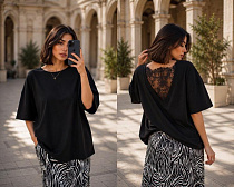 Футболка New Season F620 black - делук