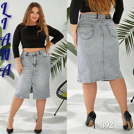 Юбка Liana Denim 392 l.grey - делук