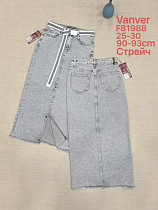 Юбка Vanver F81988 l.grey - делук
