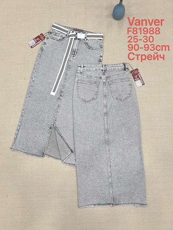 Юбка Vanver F81988 l.grey - делук