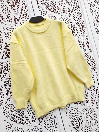 Свитер Lora LR734 yellow - делук