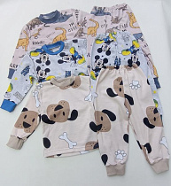 Пижама Meloria ML2083 beige-navy - делук