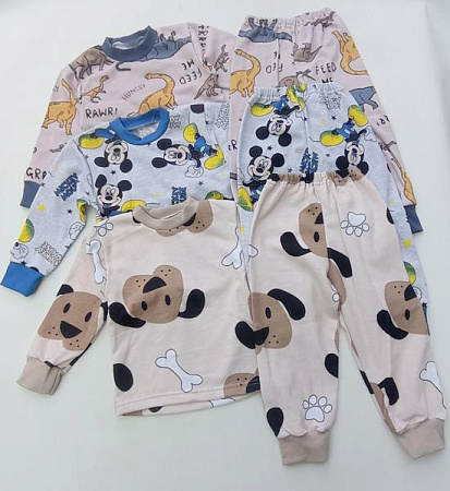 Пижама Meloria ML2083 beige-navy - делук