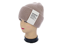 Шапка Angelica Кашемір 002-8 d.beige - делук
