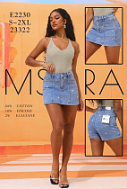 Юбка-Шорты Jeans Club E2230 l.blue - делук