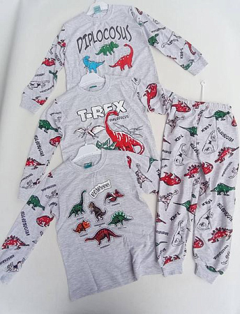 Пижама Meloria 1005-1 grey-l.blue - делук