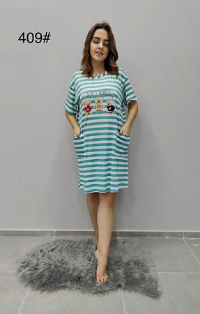 Ночнушка Anion 409 blue - делук