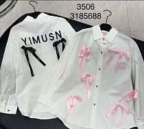 Рубашка Baykush 3506 white-black - делук