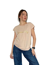 Футболка Fsn 7134 beige - делук