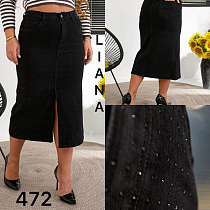 Юбка Liana Denim 472 black - делук