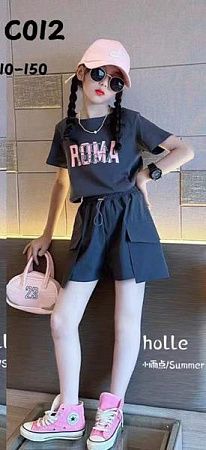 Костюм Delfinka C012 black - делук