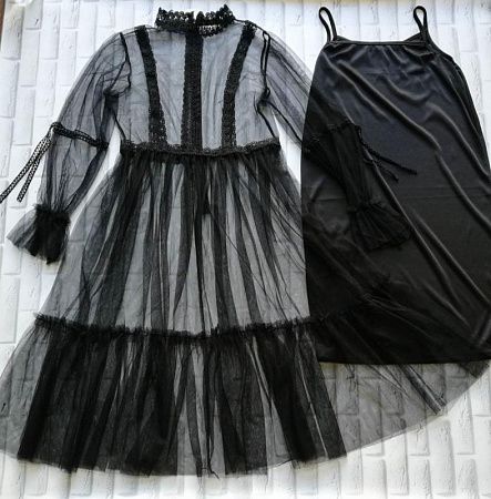 Платье No Brand A26 black - делук