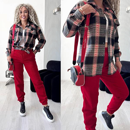 Костюм Спорт Modnulya 3063 red - делук