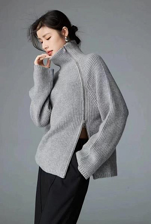 Свитер Lora LR812 grey - делук