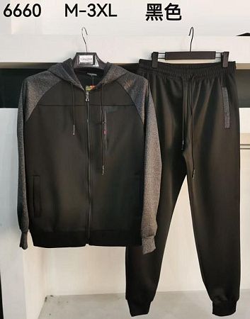 Костюм Спорт Vanda 6660 black (M-3XL) - делук