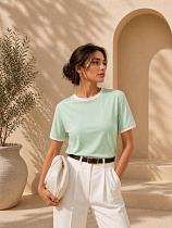 Футболка New Season F025 mint - делук