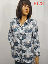 Рубашка Lida 8128 grey - делук