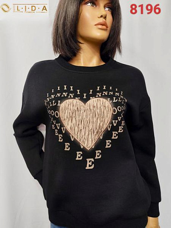Свитер Lida 8196 black - делук