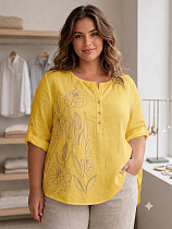 Футболка Elena&Vika 26033 yellow - делук