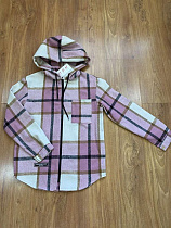 Рубашка Rsv 222 pink-white - делук