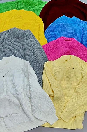 Свитер Lora LR681 l.blue - делук