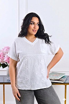 Футболка Levisha 26121 white - делук