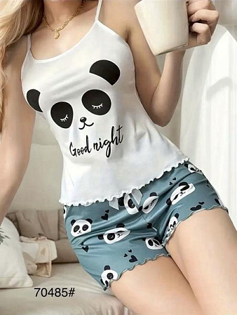 Пижама Anion 70485 white-l.blue - делук