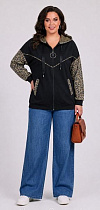 Кофта Спорт Julia JL1348 black - делук