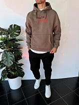 Худи Three Black 2318 brown - делук