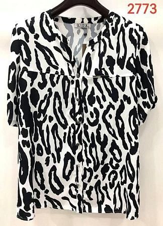 Рубашка Lida 2773 white-black - делук
