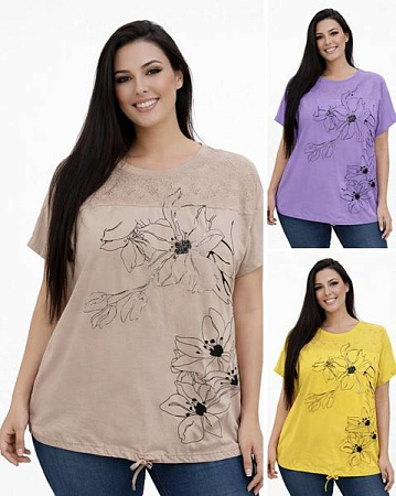 Футболка Elena&Vika 26013 yellow - делук