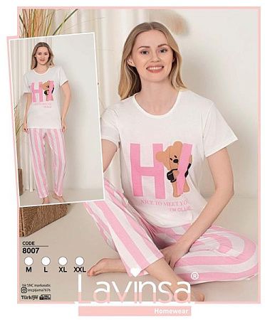 Пижама Disneyopt 8007 pink - делук
